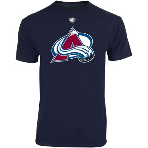 Old Time Hockey Colorado Avalanche Youth Navy Blue Big Logo Crest T-Shirt