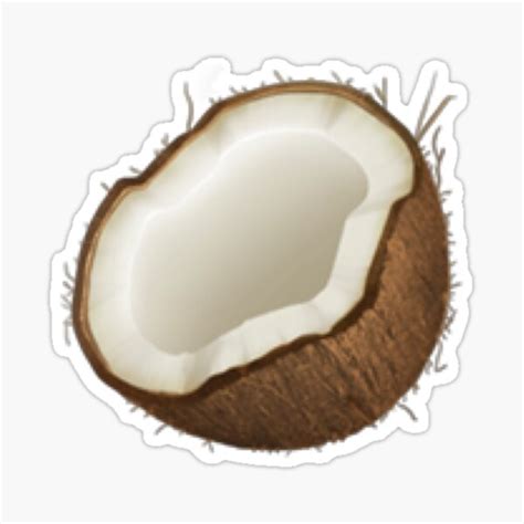 "Coconut Emoji" Sticker for Sale by Popular-Gifts | Redbubble