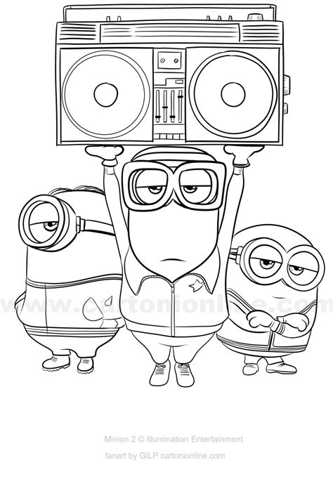 Bob Stuart Kevin From Minions The Rise Of Gru Coloring Page | The Best ...