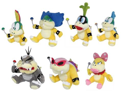 Koopalings Lemmy Larry Iggy Wendy Roy Morton Ludwig Koopa Kids Plush – Warp Zone | Super mario ...