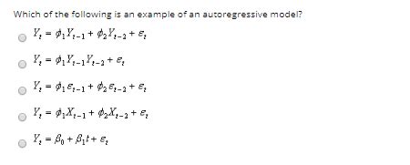 Solved Which of the following is an example of an | Chegg.com