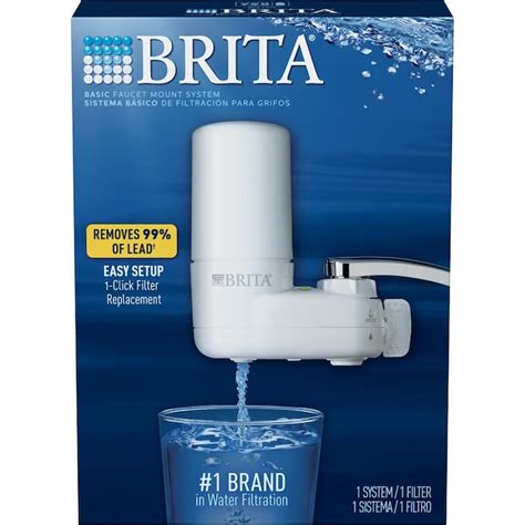 Brita Faucet Mount Carbon Block White Faucet Filter in the Countertop & Faucet Mount Filters ...