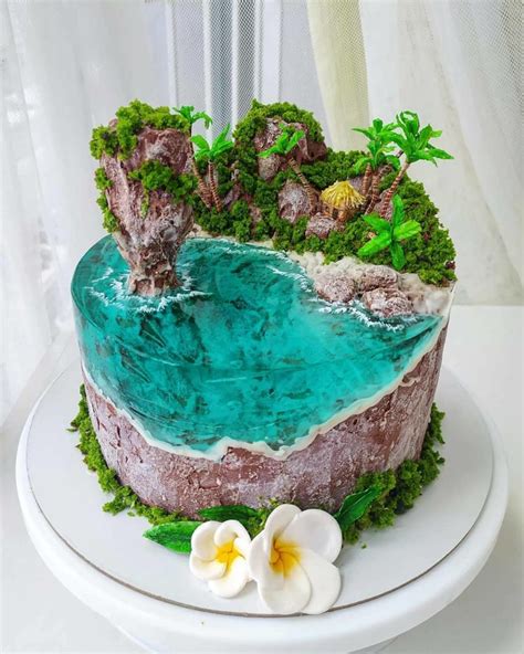 In the absence of vacations in 2020, bakers come up with "Island Cake"—The New Cake Trend - Illuzone