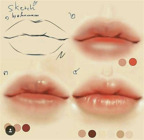 Image result for drawing cute lips | Digital art tutorial, Art tutorials, Lips drawing