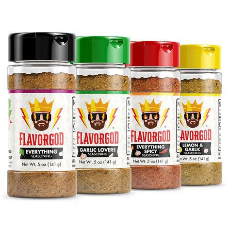 Amazon.com : Herb, Spice and Seasoning Gift Set, Classic Combo Pack by Flavor God - Includes ...