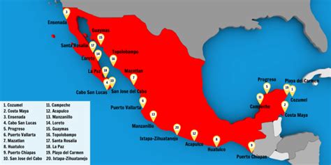 Cruise Ports In Mexico (With Map)