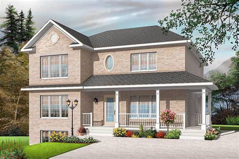 Traditional Style Triplex Multi-Family House Plan - 21868DR | Architectural Designs - House Plans