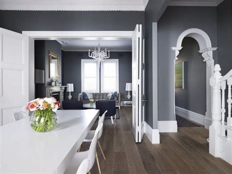 Thinking about the grey paint for our hallway with the white trim and ...