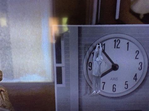 In the opening scene of Back to The Future, one of the clocks shows a man hanging onto a clock ...