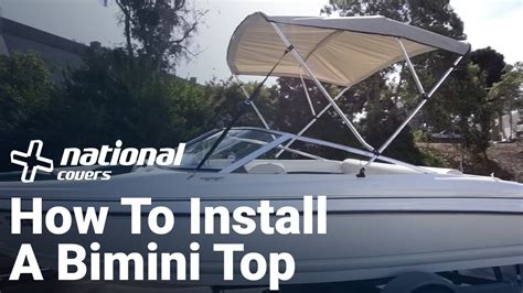 How To Install A Bimini Top | National Covers - YouTube