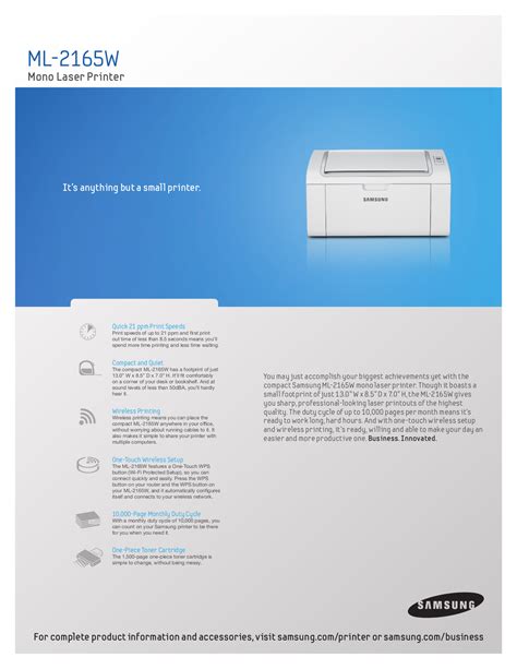 Samsung Printer Driver Ml 2165w Download - karmaprogram