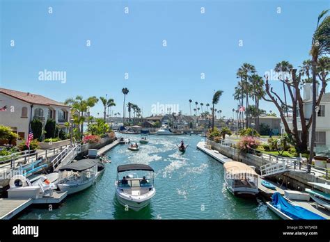 Canals in the Naples Island Neighborhood of Long Beach California Stock Photo - Alamy