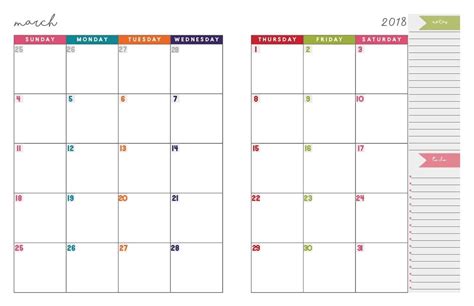 2 Page Monthly Calendar Excel | Calendar Template Printable