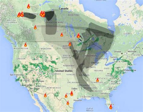 Smoke from Alberta fires migrates into the United States - Wildfire Today