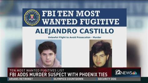 12news.com | Murder suspect with ties to Phoenix added to FBI's 10 Most Wanted list