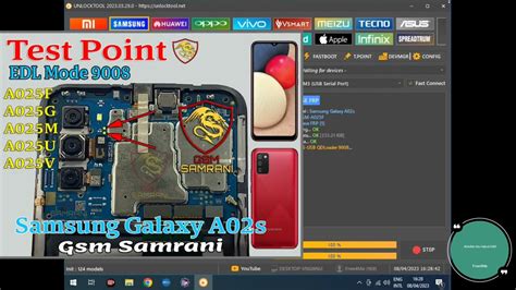 Samsung A02s SM-A025F Reset Frp Test Point By UnlockTool - YouTube