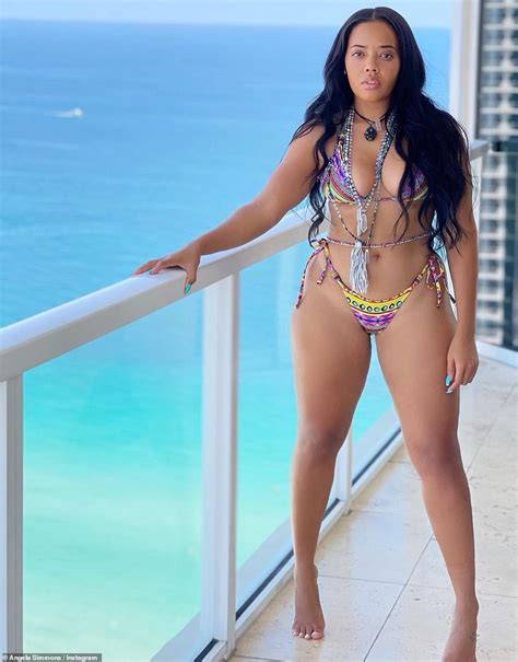 Angela Simmons shows off her curves in a string bikini in Miami | Daily ...