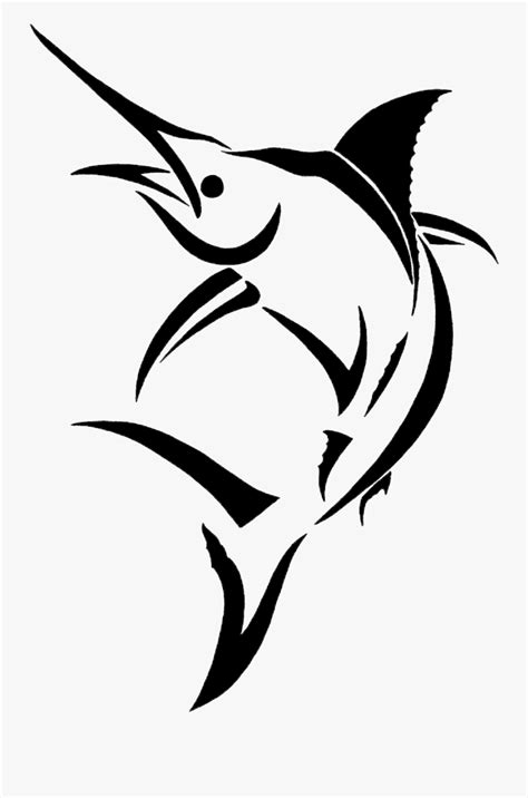 Sailfish Paper Decal Atlantic Blue Marlin Clip Art - Swordfish Silhouette , Free Transparent ...