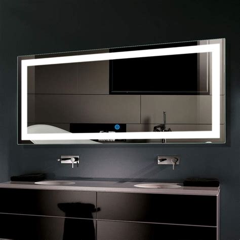 Amazon.com: D-HYH Smart Bathroom Mirror, LED Mirror Lights for Vanity Wireless, Wall Mounted ...