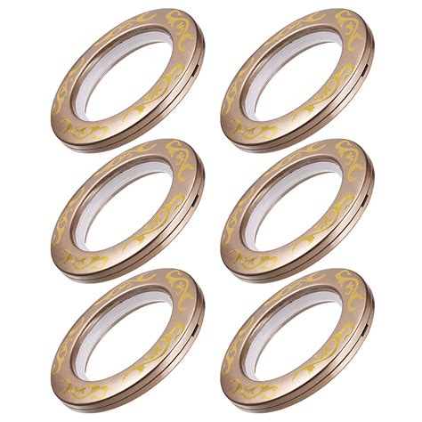 Curtain Grommets Plastic 1.8 Inch Inner Dia Drapery Eyelet Ring Brown 6 Pcs - Walmart.com