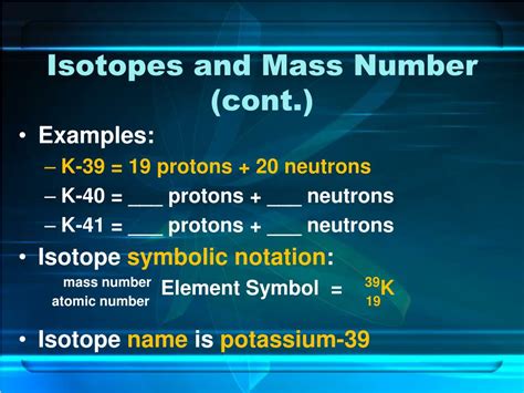 PPT - Isotopes and Mass Number PowerPoint Presentation, free download - ID:257315