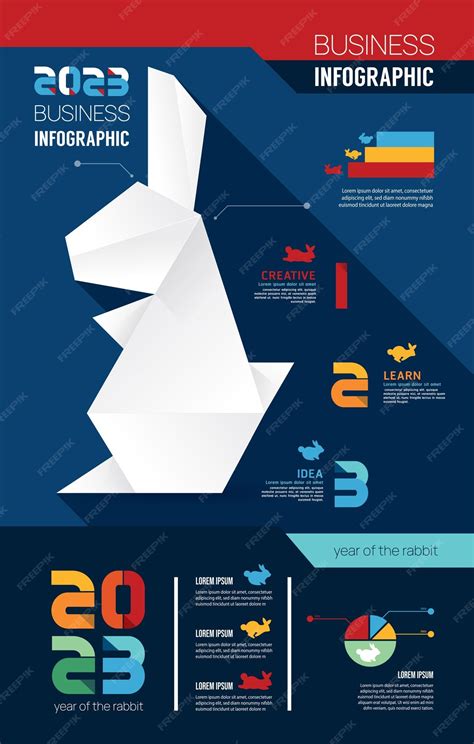 Premium Vector | 2023 rabbit year vector infographic label template with icons can be used for ...