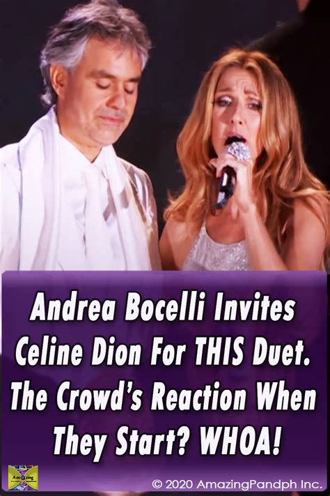 Andrea Bocelli and Celine Dion Duet : AmazingPandph