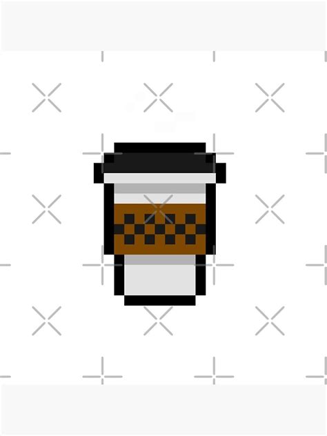 "coffee Cup - Pixel Art Pattern" Photographic Print for Sale by ...