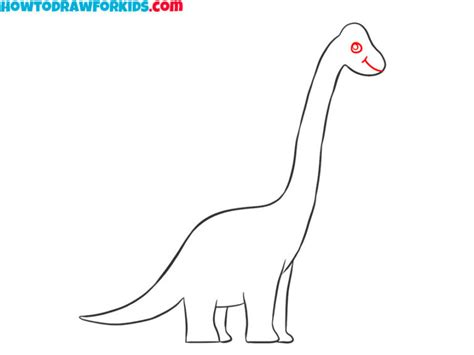 How to Draw a Brachiosaurus - Easy Drawing Tutorial For Kids