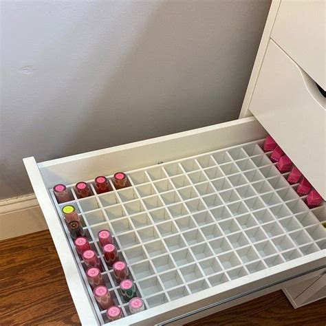 Powder Drawer Organizer (Fits IKEA Alex Drawer Units) - IKEA Alex Drawer Organizer - Makeup ...