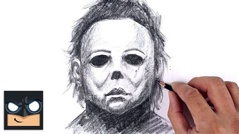 How To Draw Michael Myers | Halloween Sketch Tutorial - YouTube