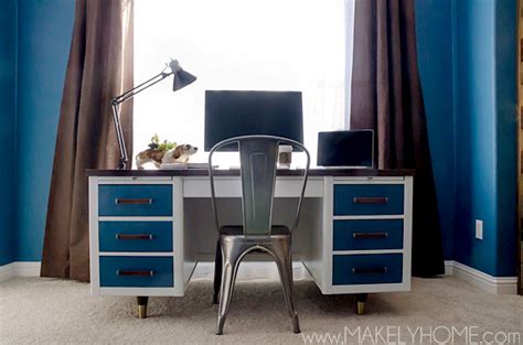 Refinished Mid-Century Modern Desk