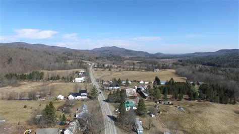 Albany Vermont - A quick drone flight over the village - Green Mountain Drone - YouTube