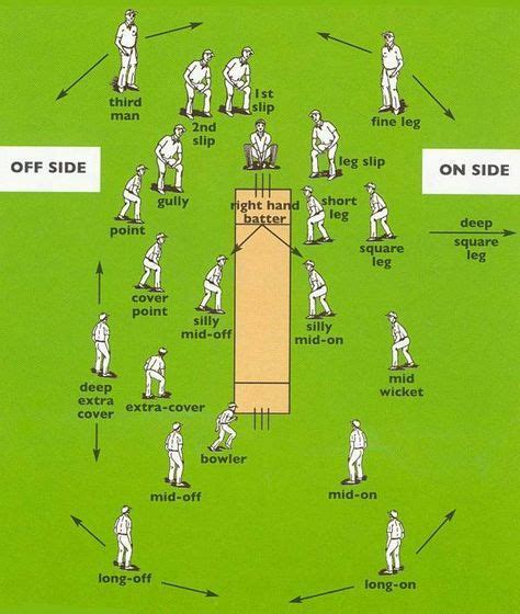 Fielding Positions in Cricket | Cricket coaching, Cricket sport, Cricket