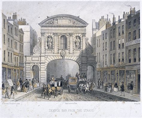 Temple Bar, London, 1854 - Stock Image - C044/9941 - Science Photo Library