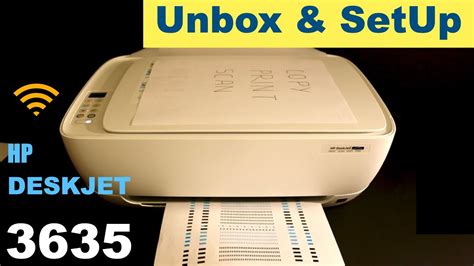 HP DeskJet 3635 Setup, Unboxing & review !! - YouTube