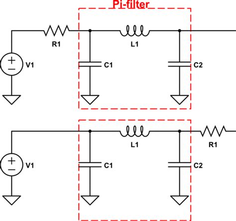 Resistor in Pi-filter - Electrical Engineering Stack Exchange