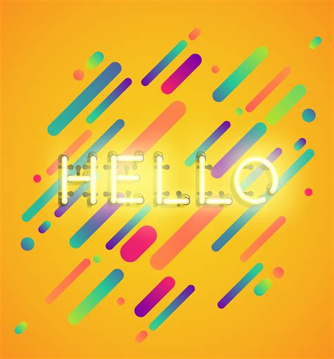 Neon word on colorful background, vector illustration 492901 Vector Art at Vecteezy