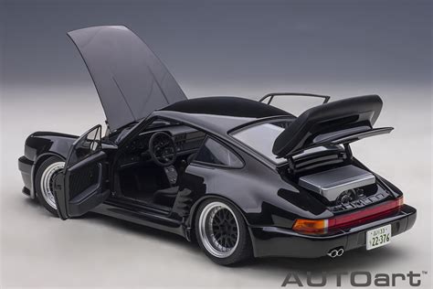 PORSCHE 911 (930) TURBO MIDNIGHT WANGAN BLACK BIRD By AUTOart 78156 1: ...