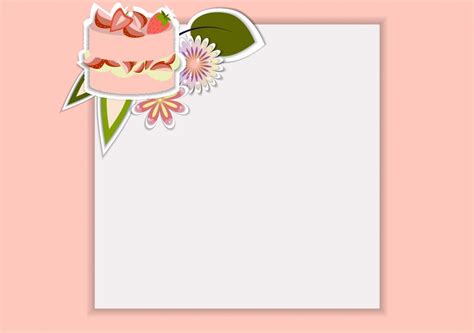 Free Vector | Cake card design