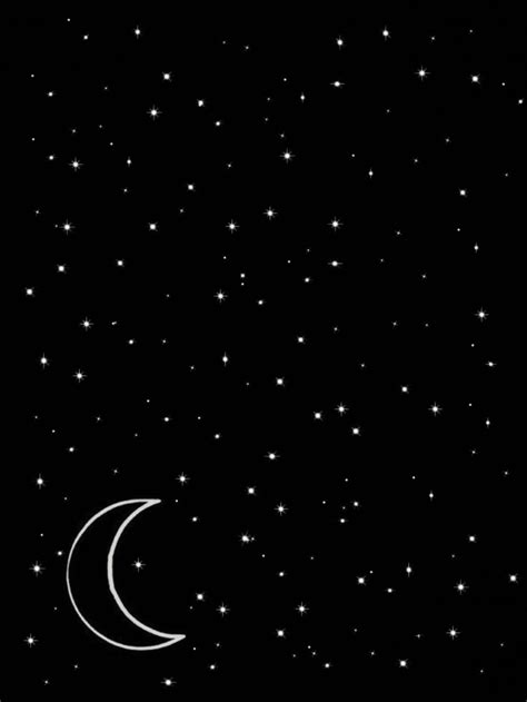 The moon and stars | Moon and stars wallpaper, Star wallpaper, Dark ...