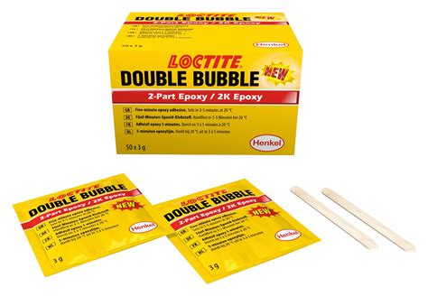 DOUBLE BUBBLE - Loctite - Adhesive, Epoxy - 2 Part, Transparent