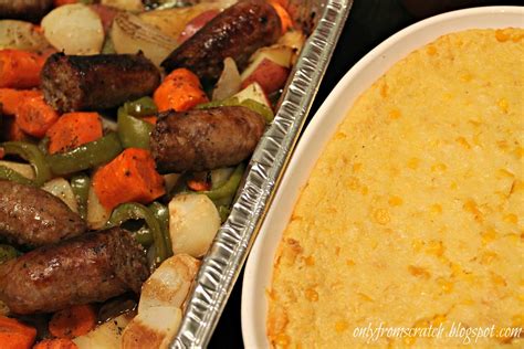 Only From Scratch: Easy Roasted Veggie and Sausage Casserole