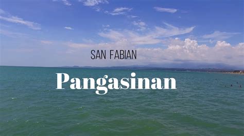 San fabian pangasinan beach - YouTube