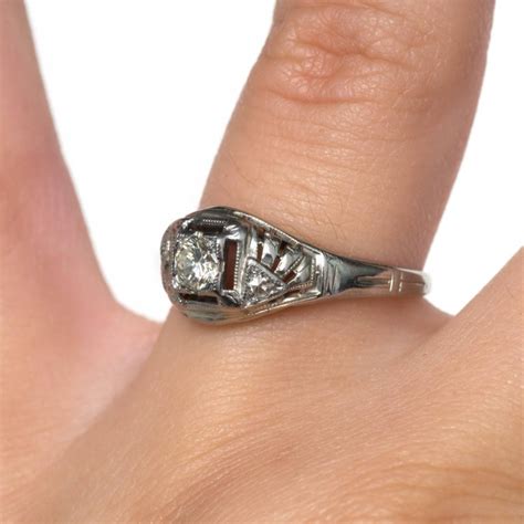 .20 Carat Diamond White Gold Engagement Ring For Sale at 1stDibs | .20 ...