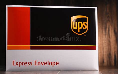 Envelopes of Uinited Parcel Service or UPS Editorial Stock Photo ...