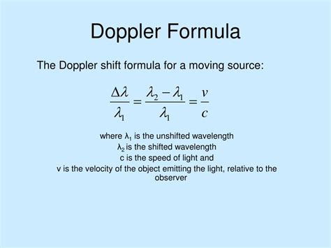 Doppler effect formula - pikolposters