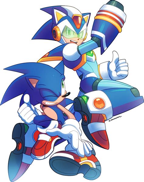 Sonic and Mega Man X are ready to rock n roll | Crossover | Know Your Meme