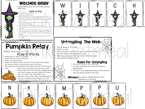 Halloween Themed Yoga and Brain Break Games | Pink Oatmeal Shop