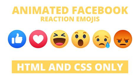 Facebook Wow Reaction Emoji in HTML & CSS